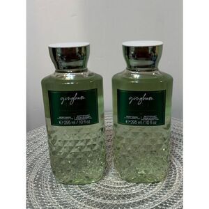 BBW Gingham Fresh Body Wash Set of 2 NWT